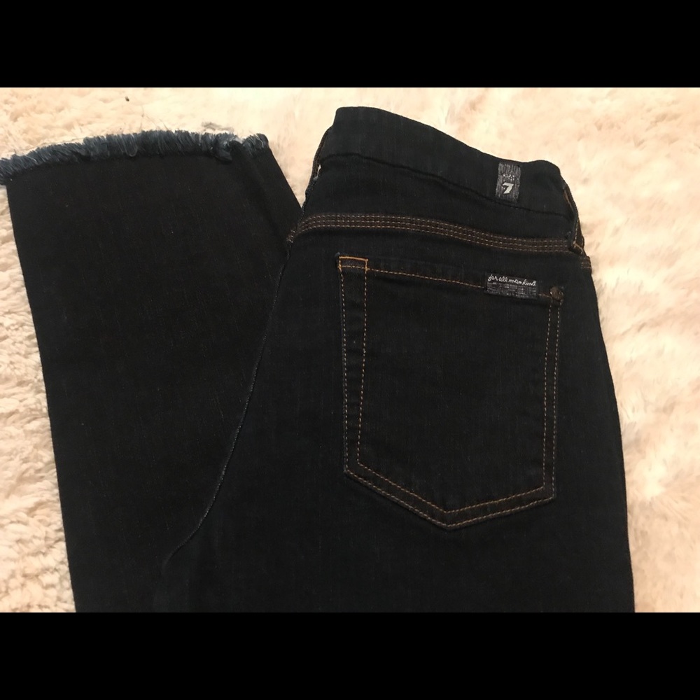 GUC 7 for all mankind high rise frayed hem -29